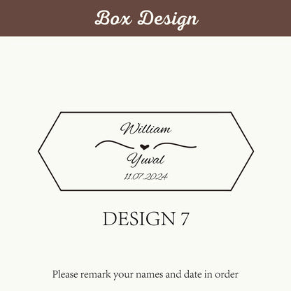 Personalized Walnut Wooden Ring Box - Custom Engraved Engagement & Wedding Ring Holder Gift for Couples, Brides & Grooms