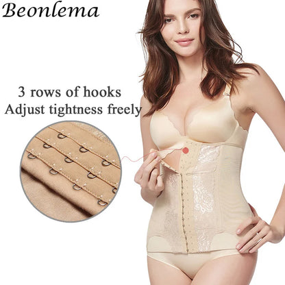 Colombian Mesh Embroidered Waist Trainer Corset Body Shaper for Women – Belly Control Shapewear