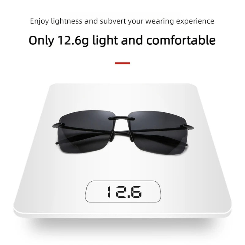 Ultralight TR90 Frameless Sunglasses — Unisex Driving & Outdoor Sports Shades
