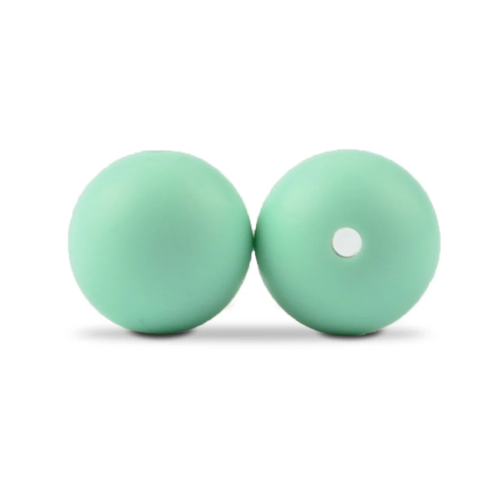 LOFCA Silicone Round Beads 20pcs - 9/12/15mm DIY Jewelry Making Beads for Bracelets, Keychains & Necklaces