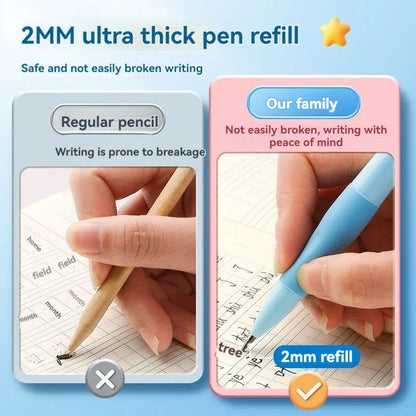 Cute Dolphin 2mm Mechanical Pencil Set – HB Drafting Pencils for Drawing, Writing & Sketching, Kawaii School Supplies