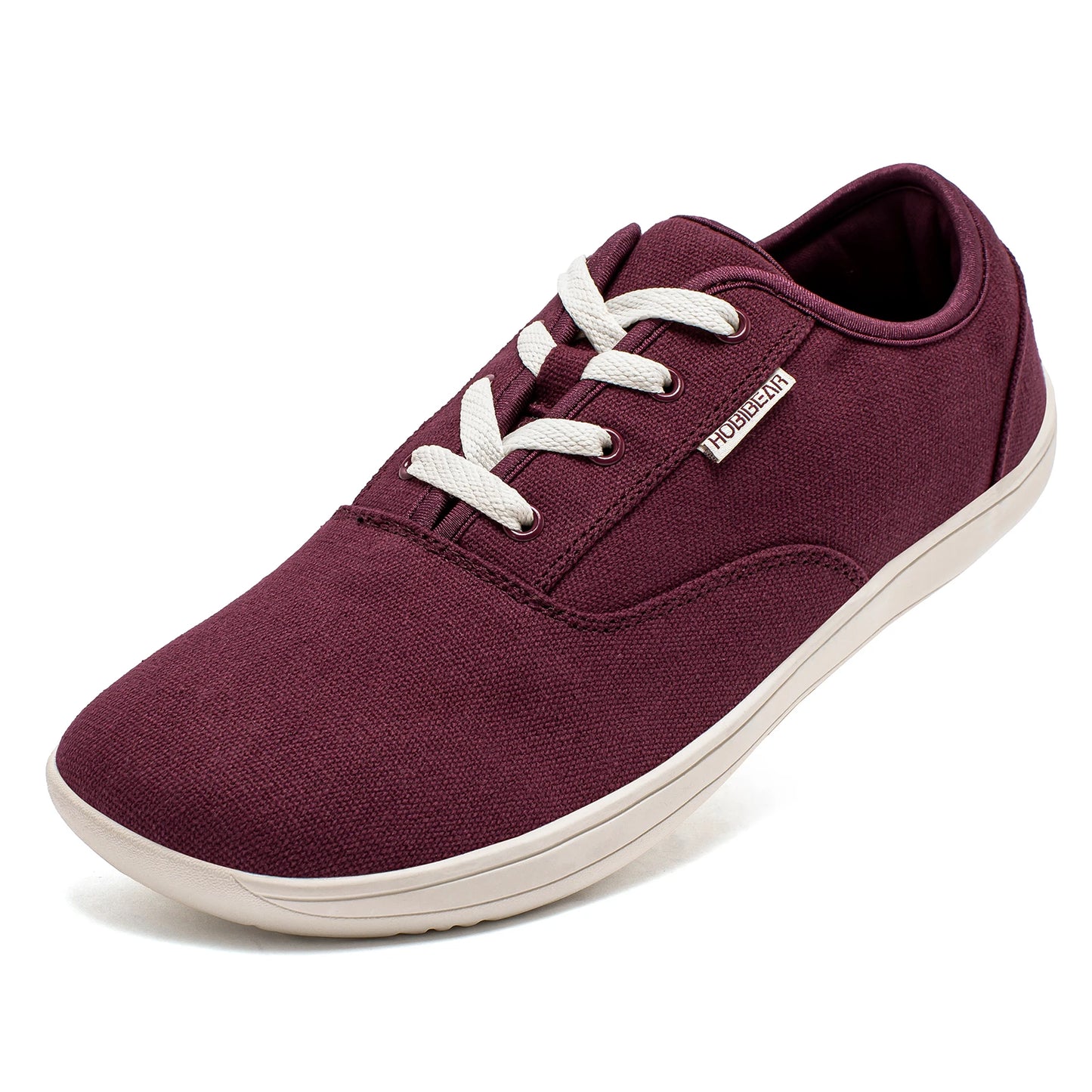 HOBIBEAR Men’s Barefoot Canvas Shoes – Minimalist Zero Drop Sneakers with Wide Fit