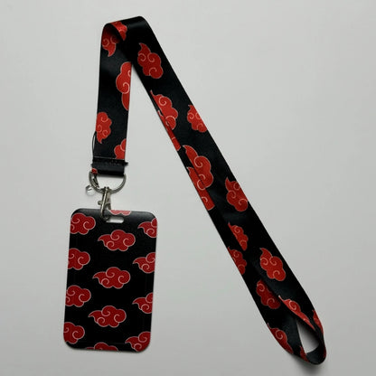Japanese Anime Credential Holder Lanyard for Key, Card Badge, Gym Keychain Accessories