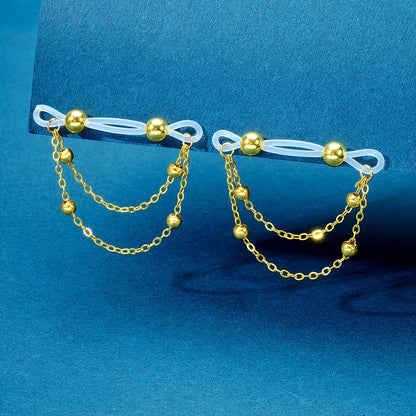 Adjustable Fake Nipple Rings - No-Pierce Acrylic Body Jewelry with Sparkling Accents for Parties & Events