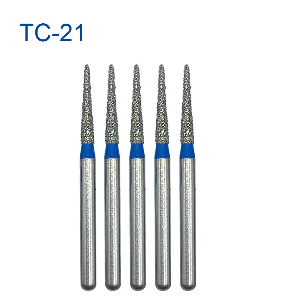 5pcs FG Dia 1.6mm Dental Drills – High-Speed Handpiece Diamond Burs for Teeth Whitening