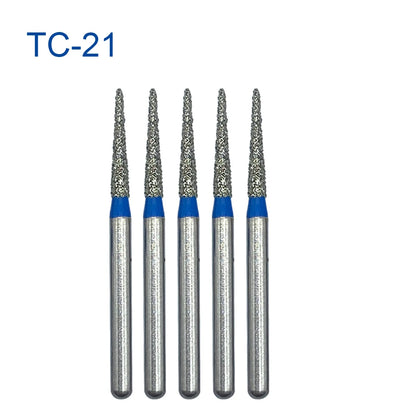 5pcs FG Dia 1.6mm Dental Drills – High-Speed Handpiece Diamond Burs for Teeth Whitening