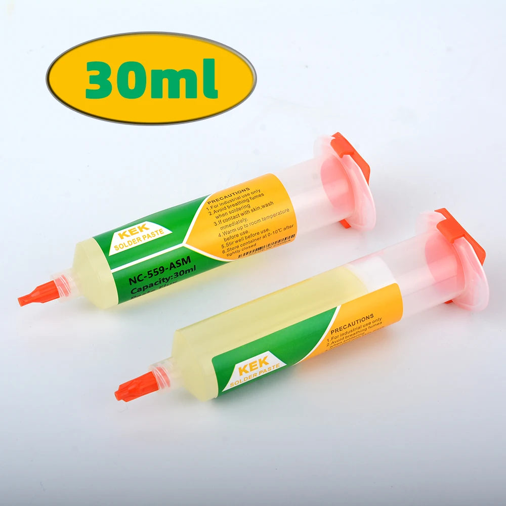 KEK 559 Flux Solder Paste 10ml — Needle Tube Rosin Agent for Soldering & Desoldering