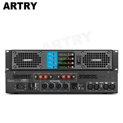 ARTRY AT2800/AT4800 Professional Digital Power Amplifier – 2/4 Channel High-Power Amp for Stage, Conference & Home Audio
