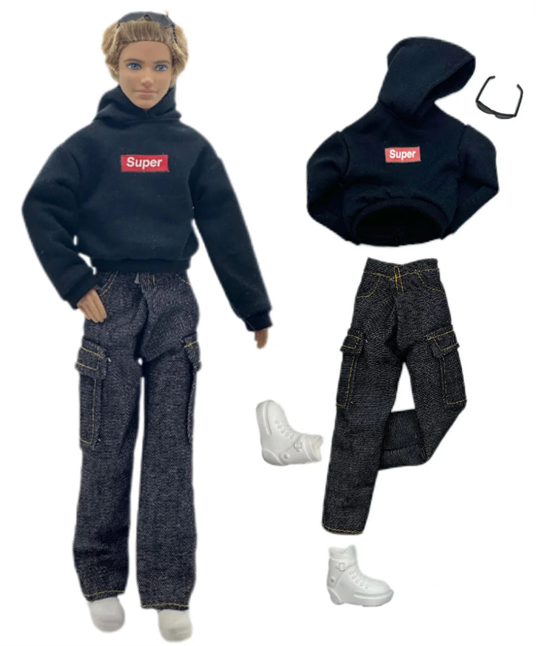 Handmade Ken Doll Clothes — Casual Wear Suit for 12" (30cm) Ken Dolls, Perfect Kids Gift