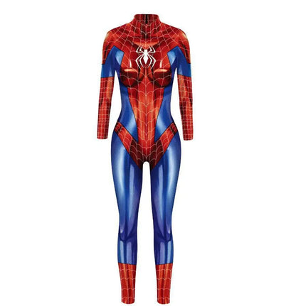 MINISO Women’s Cosplay Bodysuit – Sexy Spiderman, Iron Man & Gwen Stacy Jumpsuit for Halloween & Superhero Parties
