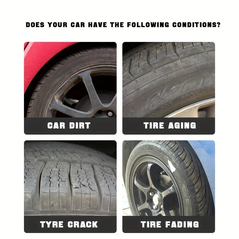 100g Tire Polishing Protective Paste — Long-Lasting Gloss Enhancer for Durable, Tightened Car Tires