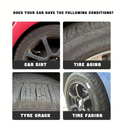 100g Tire Polishing Protective Paste — Long-Lasting Gloss Enhancer for Durable, Tightened Car Tires