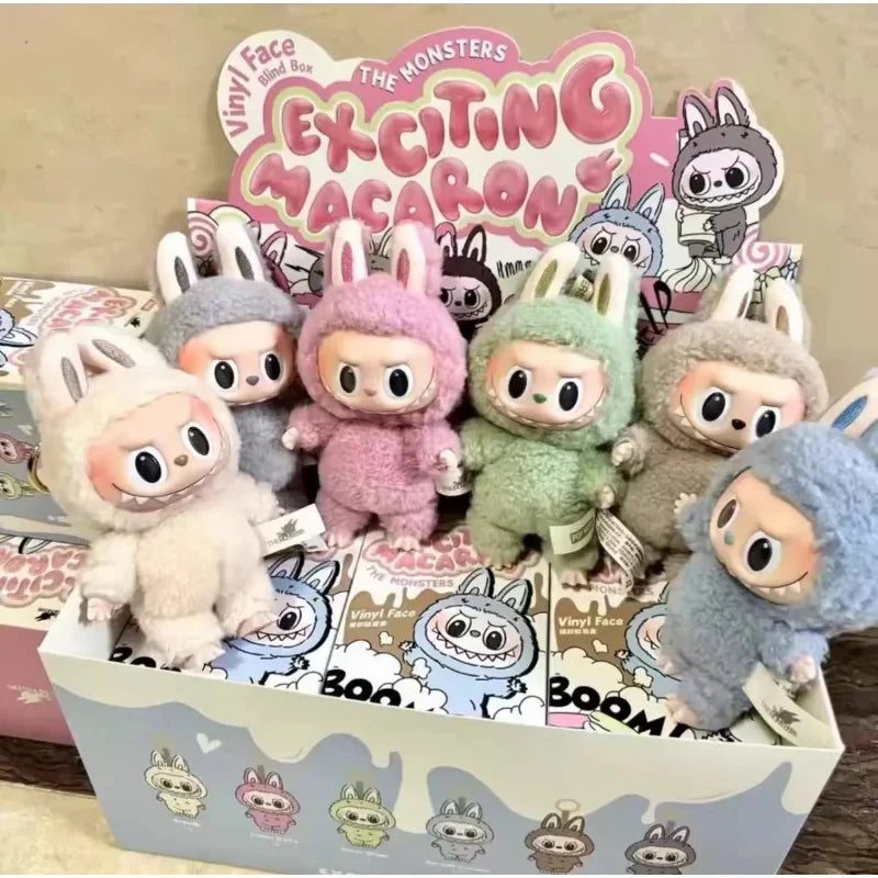 POP MART Labubu The Monsters – Macaron Vinyl Mystery Blind Box Toy, Kawaii Anime Action Figure Surprise Collectible