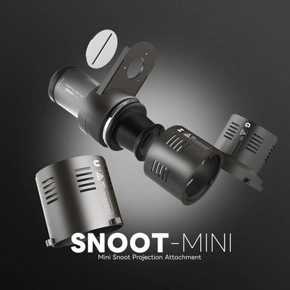 Mini Snoot Projection Attachment - Compatible with Zhiyun, Ulanzi & Godox Mounts
