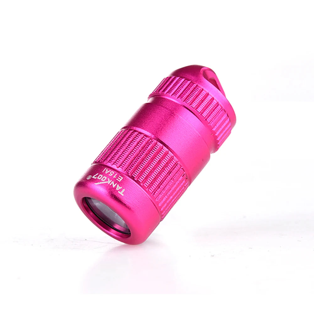 Tank007 E15 Pocket LED Flashlight Keychain – Portable High-Power White Light for Outdoor, Hiking & Emergency