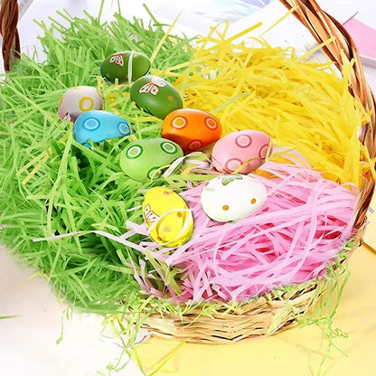 100g Colorful Crinkle Raffia Paper Filler – Shredded Lafite Grass for DIY Wedding, Party, Gift Box & Candy Packaging