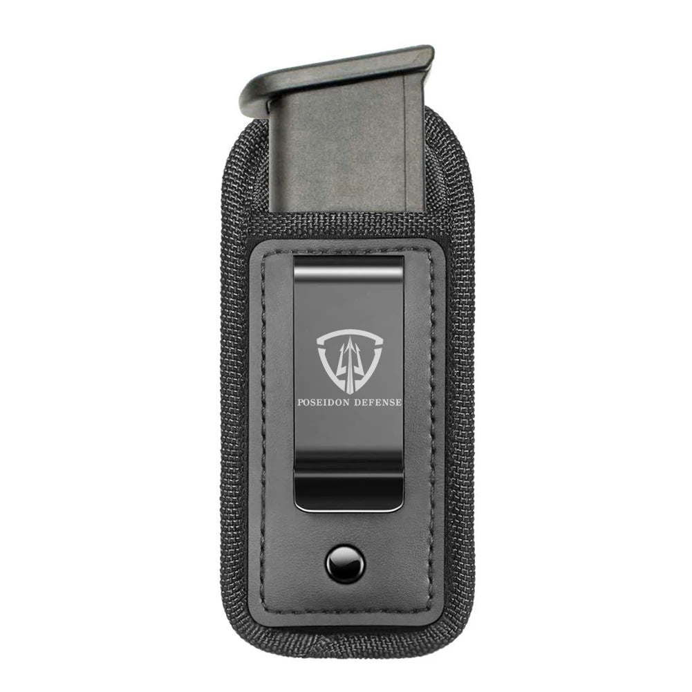 9mm .40 .45 Pistol Magazine Pouch – Single/Double Stack Holster, Concealed Carrier for Glock, S&W M&P, Sig Sauer, 1911, Beretta