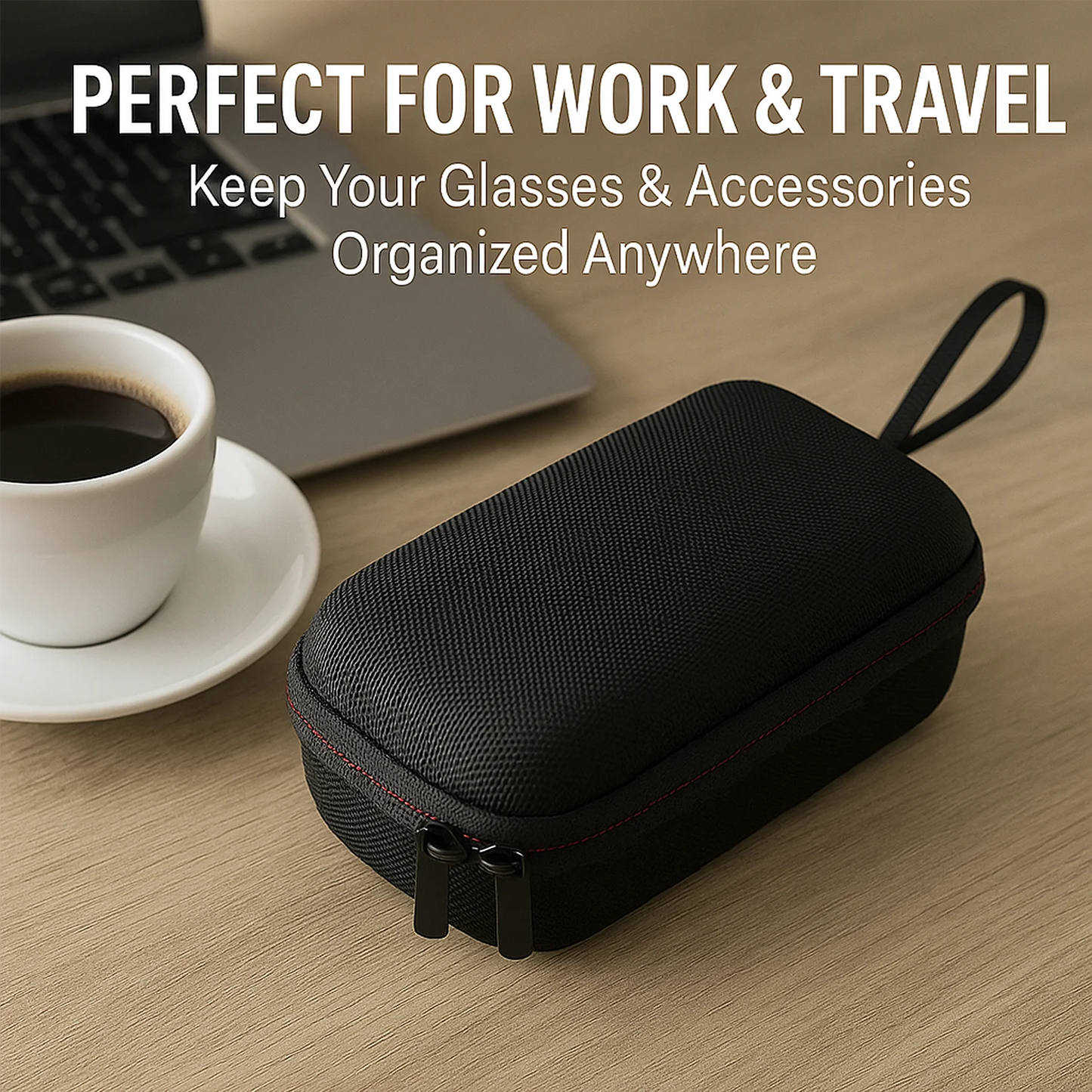 Protective Hard Glasses Case for Ray-Ban Meta – EVA Carrying Case for Wayfarer, Skyler & Headliner Smart Glasses