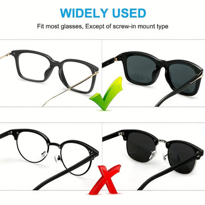 2/5 Pairs Adhesive Silicone Eyeglass Nose Pads – Anti-Slip Stick-On Nose Pads for Sunglasses and Eyewear Accessories