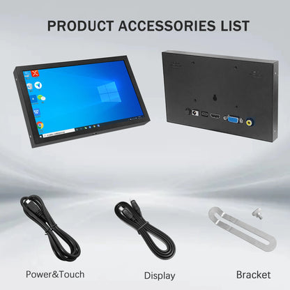 7 Inch Mini TFT Monitor – 1024x600 High-Resolution LCD Screen with HD/VGA/AV Input for Laptop & Home Security Camera