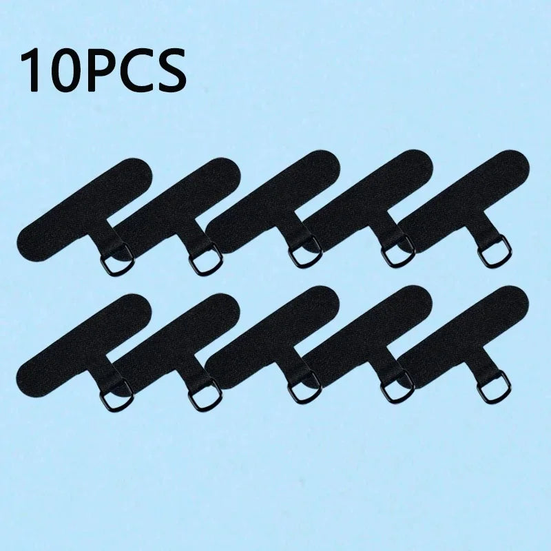 Universal TPU Anti-Lost Phone Lanyard – 10/5/1PCS Detachable Nylon Hanging Cord Strap, Card Gasket & Tether Pad