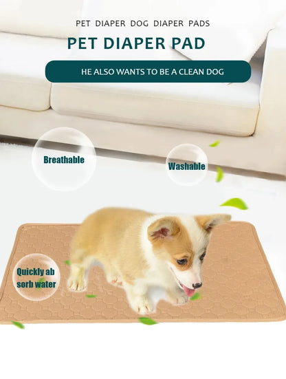 Reusable Dog Pee Pad Blanket – Absorbent Washable Puppy Training Mat & Pet Bed, Urine Protector for Car Seat, Pet Supplies