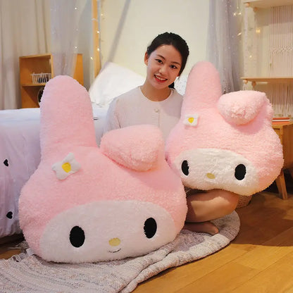 Sanrio My Melody & Kuromi Plush Dolls – Cute Soft Stuffed Animal Pillow, Cartoon Plush Toy for Girls’ Birthday & Christmas Gifts