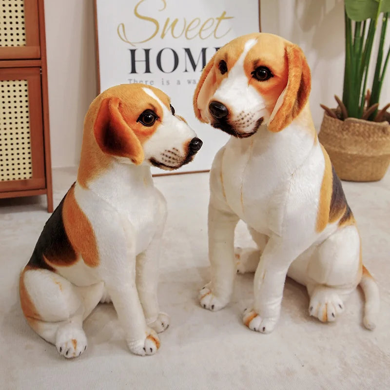 45-65cm Realistic Beagle Plush Toy - Stuffed Dog Doll, Gift, Home Decor & Pet Store Mascot