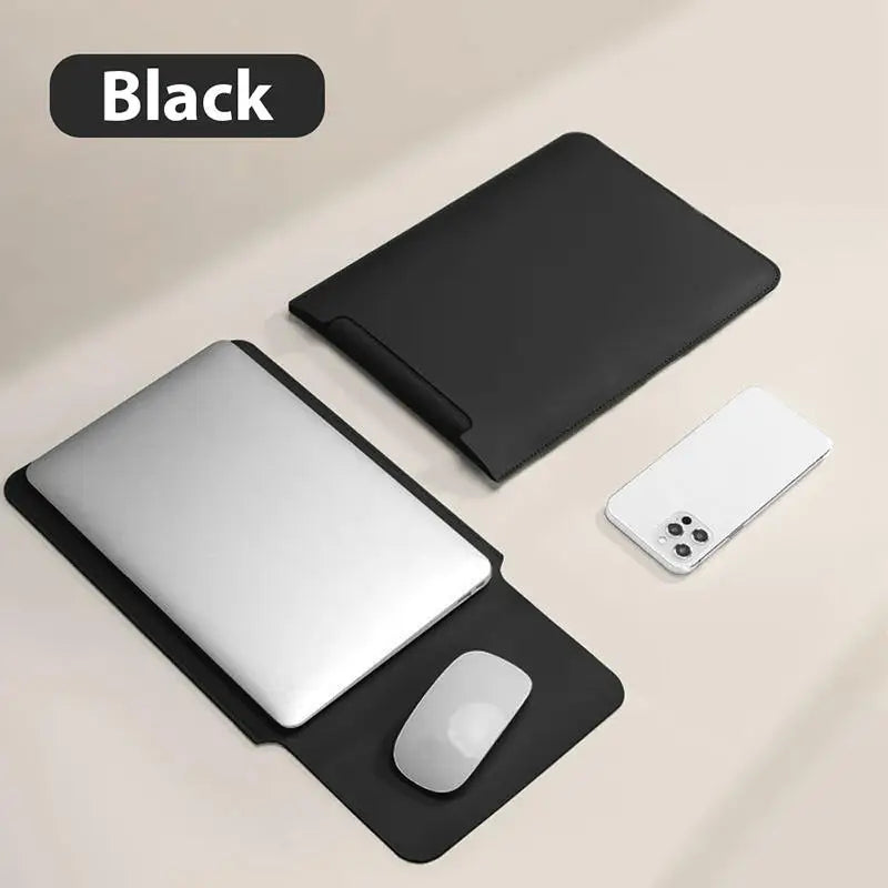 Universal PU Leather Laptop Sleeve - Ultra-Thin Portable Protective Inner Bag for 11–16 Inch Laptops