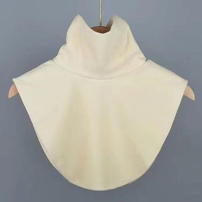 Women's Detachable High-Neck Collar - Soft Elastic Jersey False Collar and Neck Warmer in Solid Colors