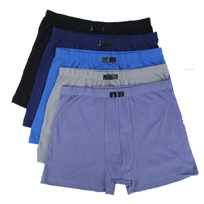 100% Cotton Men's Boxer Briefs - 4PCS Loose Underwear, Plus Size 8XL-10XL Comfortable Shorts