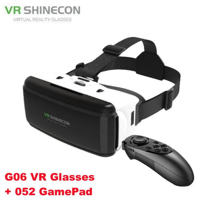 Virtual Reality VR Glasses — IMAX 3D Headset with Google Cardboard for 4.5–6.53" Phones, Game Joystick Support