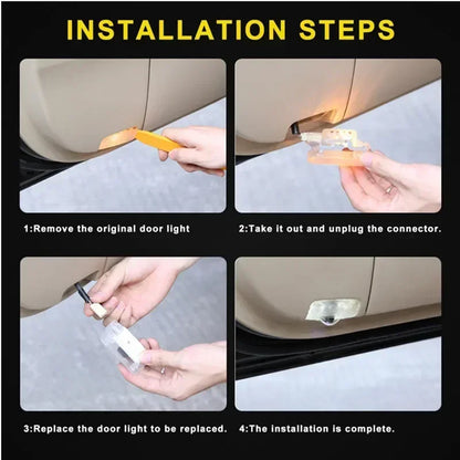 2PCS LED Car Door Welcome Ghost Shadow Lights – Logo Projector Courtesy Lamps for Nissan Patrol Y62 & Armada 2013–2018 Accessories