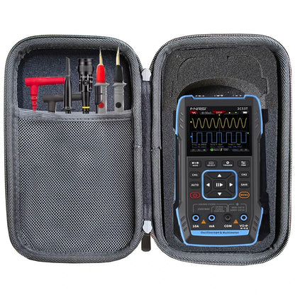 Hard EVA Carrying Case - Protective Travel Storage Bag for FNIRSI 2C23T & 2C53T Digital Oscilloscope Multimeter