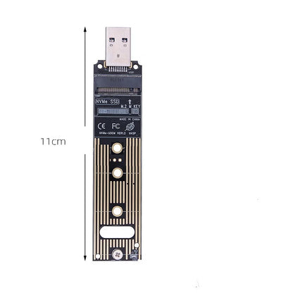 M.2 NVMe SSD to USB 3.1 Adapter – PCIe to USB-A 3.0 Converter Card, JMS583 Chip, 10Gbps USB 3.1 Gen 2 for PCIe/M.2 SSD