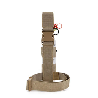Tactical Drop Leg Water Bottle Holster - Thigh Pouch Belt Carrier Utility Bag