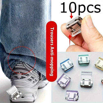 Invisible Hem Shortening Clips - Anti-Slip Pants Leg Fixing Grips for Seamless Hems