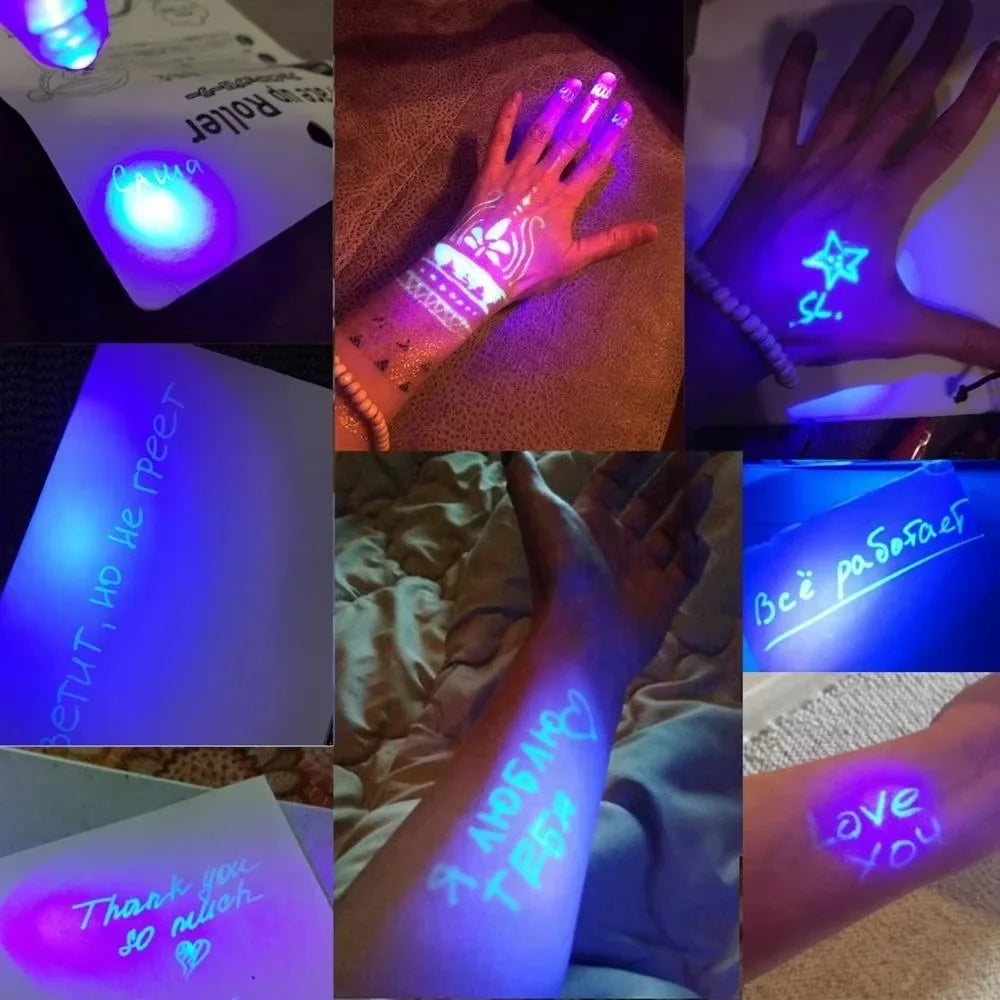 12-Pack Invisible Ink Spy Pens with UV Light — Magic Markers for Secret Messages, Party Favors & Kids’ Gifts