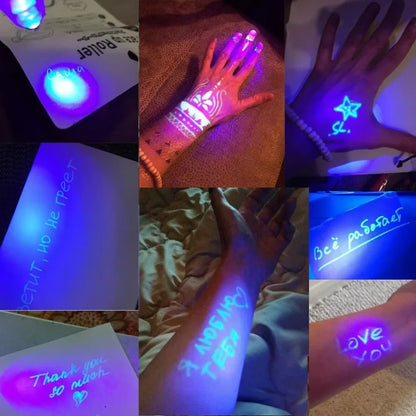 12-Pack Invisible Ink Spy Pens with UV Light — Magic Markers for Secret Messages, Party Favors & Kids’ Gifts