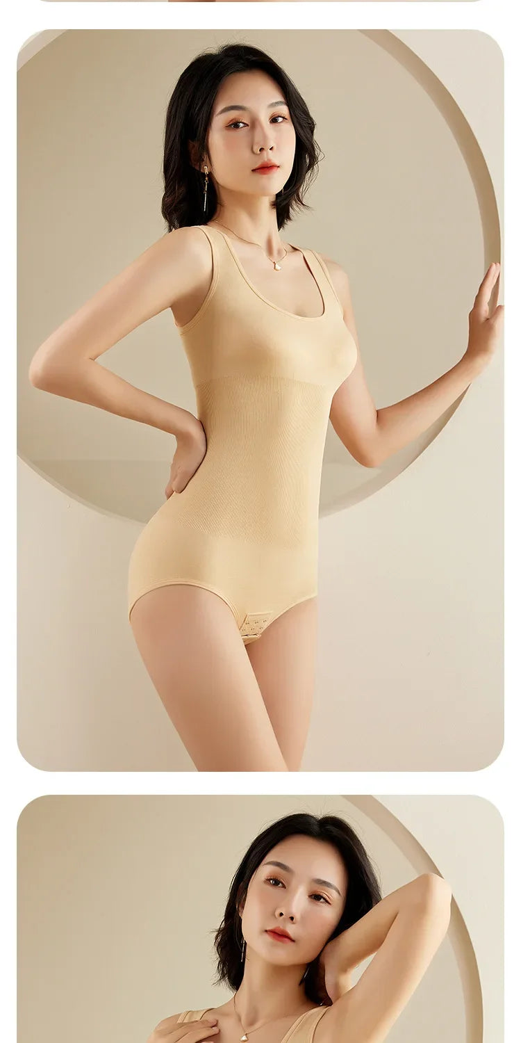 1/2PCS Women’s Bodysuit Shapewear — Slimming Corset Body Shaper Underwear with Tummy Control Briefs, Fits 35-110kg