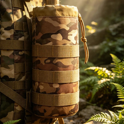 MOLLE Tactical Water Bottle Holder 600D Nylon Pouch for Hiking, Camping, Hunting & Outdoor Use