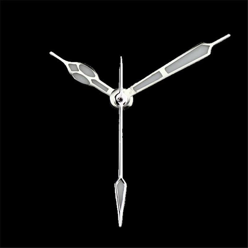 High-Quality Vintage Watch Hands - Polished BGW9 & C3 Luminescent Blue/Green Pointer for Seiko NH35/NH36 Movement Conversion