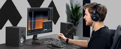 MAONO USB Audio Interface for PC – XLR Input, 24-bit/192kHz, LOOPBACK & ASIO Software for Music Recording, Guitar, DAW (PS22 Lite)