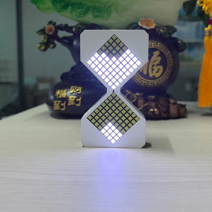 Cyber Style LED Electronic Hourglass Timer – Gravity Sensing Digital Sand Clock (1–30 Min), DIY Tech Desk Decor & Modern Home Decoration Gadget