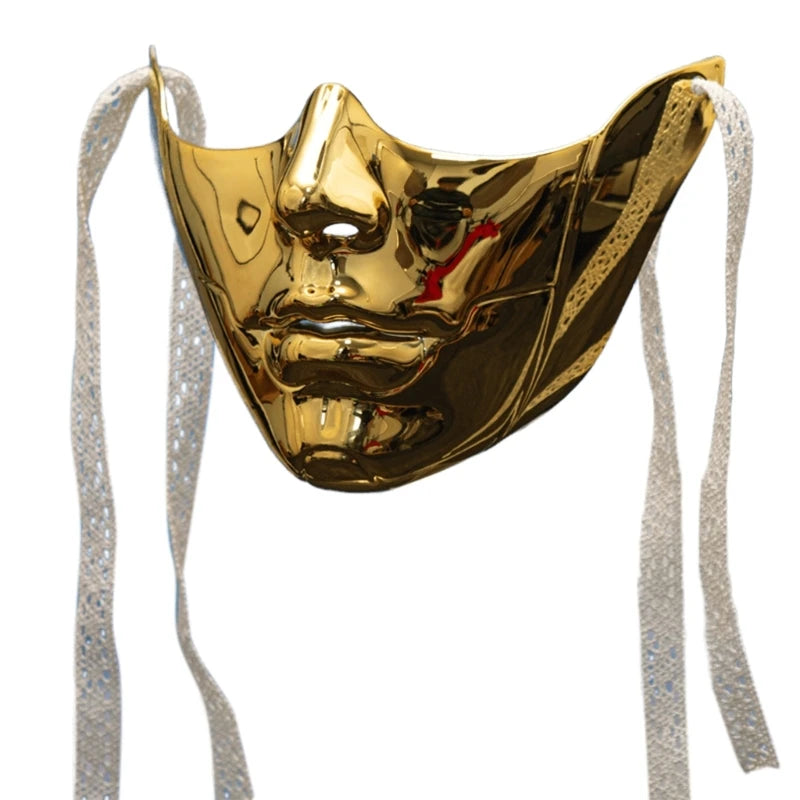Adult Mechanical Half-Face Masquerade Mask — Cosplay & Halloween Dress-Up Prop for Men & Women Gift