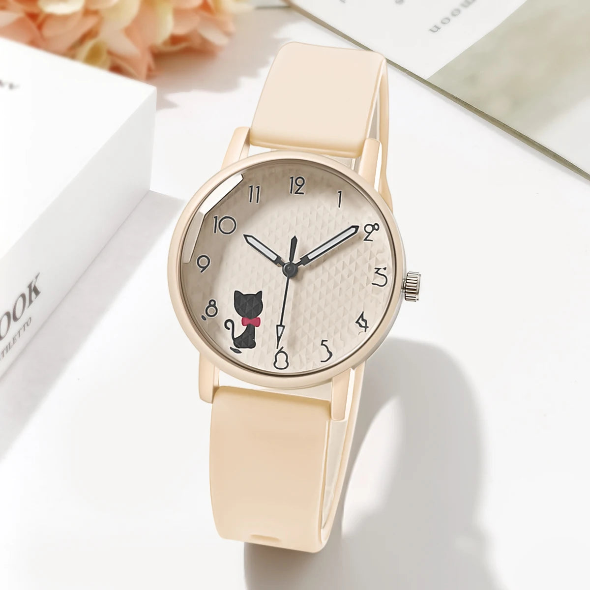 Women’s Casual Quartz Watch – Silicone Strap Wristwatch Gift for Ladies