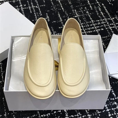 Lefu Soft Leather Shoes — Classic Fitted Silhouette with Circular Scalp Leather Lining