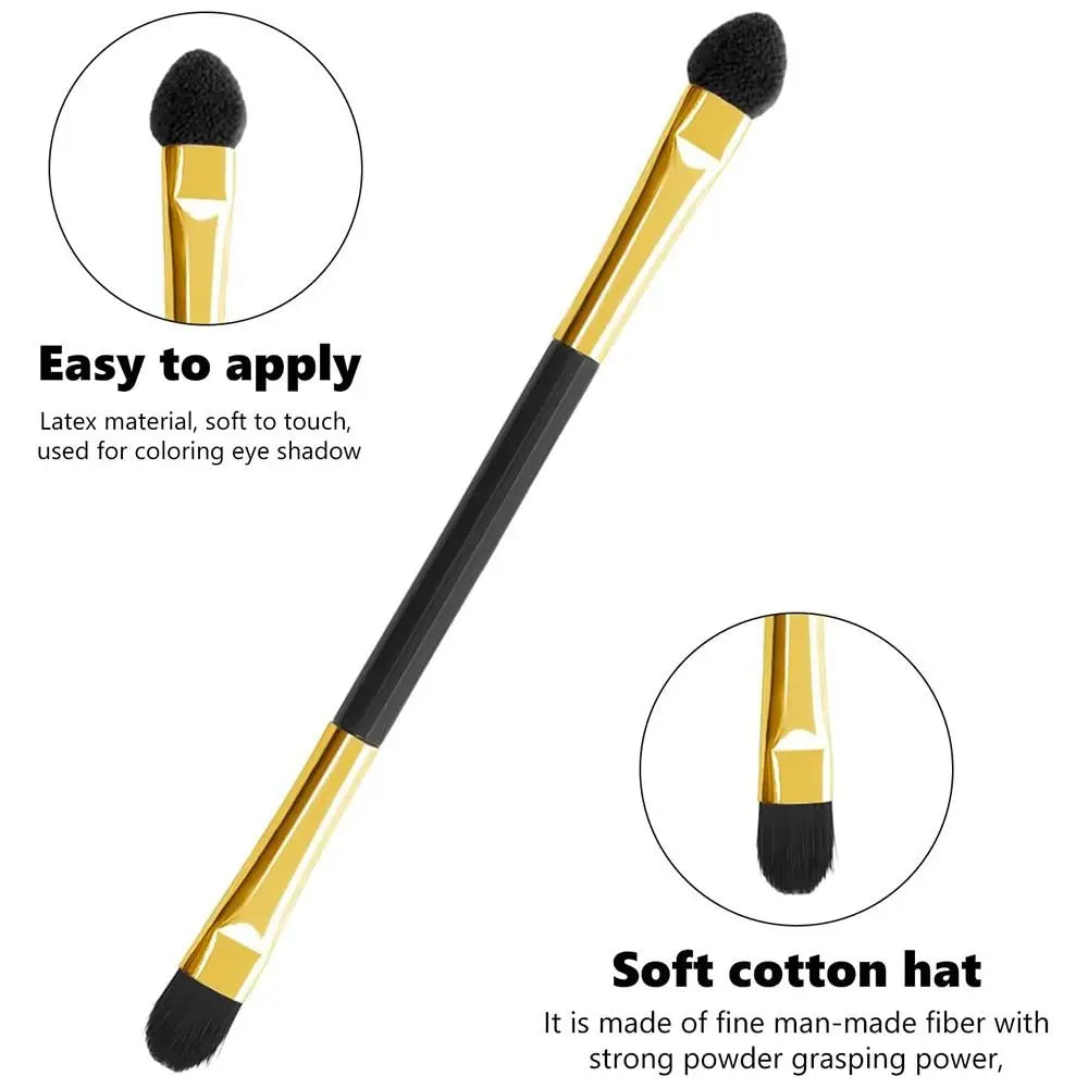 10pcs Double-Head Eye Shadow & Eyeliner Brush - Fashion Sponge Stick for Lip & Eyebrow Makeup Tools