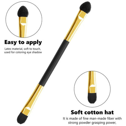 10pcs Double-Head Eye Shadow & Eyeliner Brush - Fashion Sponge Stick for Lip & Eyebrow Makeup Tools