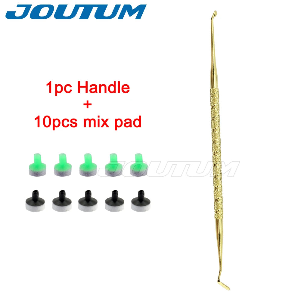 Dental Resin Filling Kit — Light Cure Resin, Molding Tools, Spatula, Mixing Handle & Foam Pads for Teeth Whitening